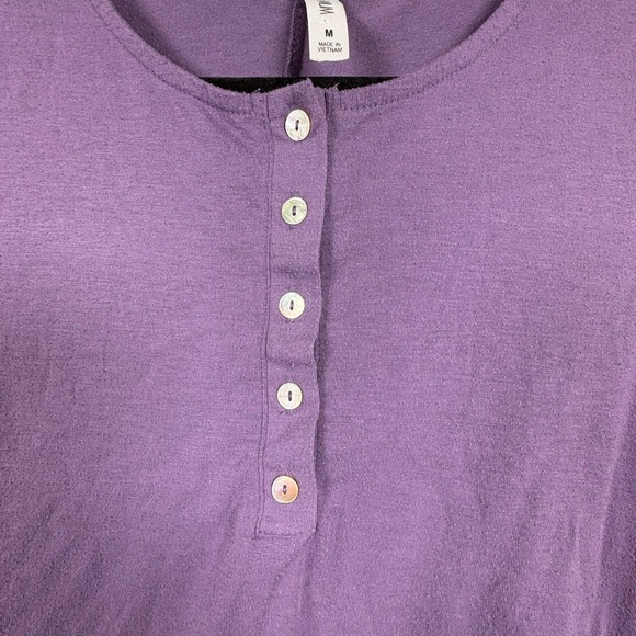 Zenana Premium Purple Long Sleeve Women’s Size M Top - Picture 3 of 10